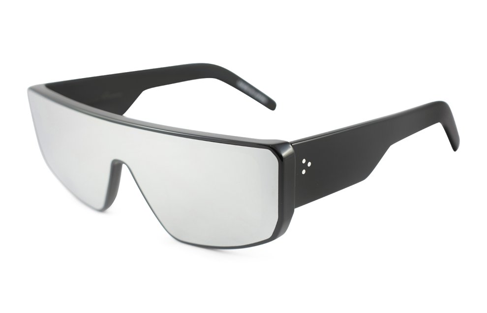 Rick Owens Sunglasses - Performa - black / silver mirror